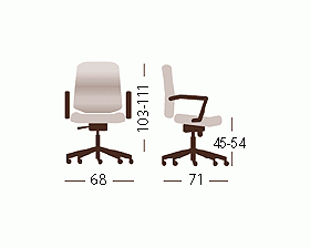 Кресло Олимп HX низкая спинка images