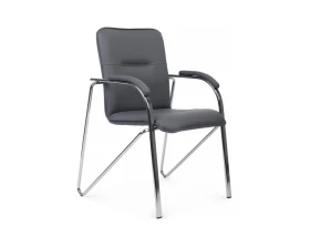 Стул Самба с мягкими подлокотниками SMB-01H Хром гальв. images