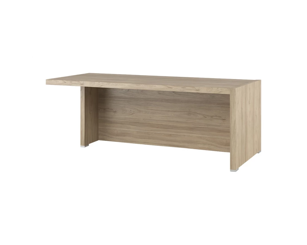 Стол письменный с асимметричными опорами, левый 200 Solid Вяз