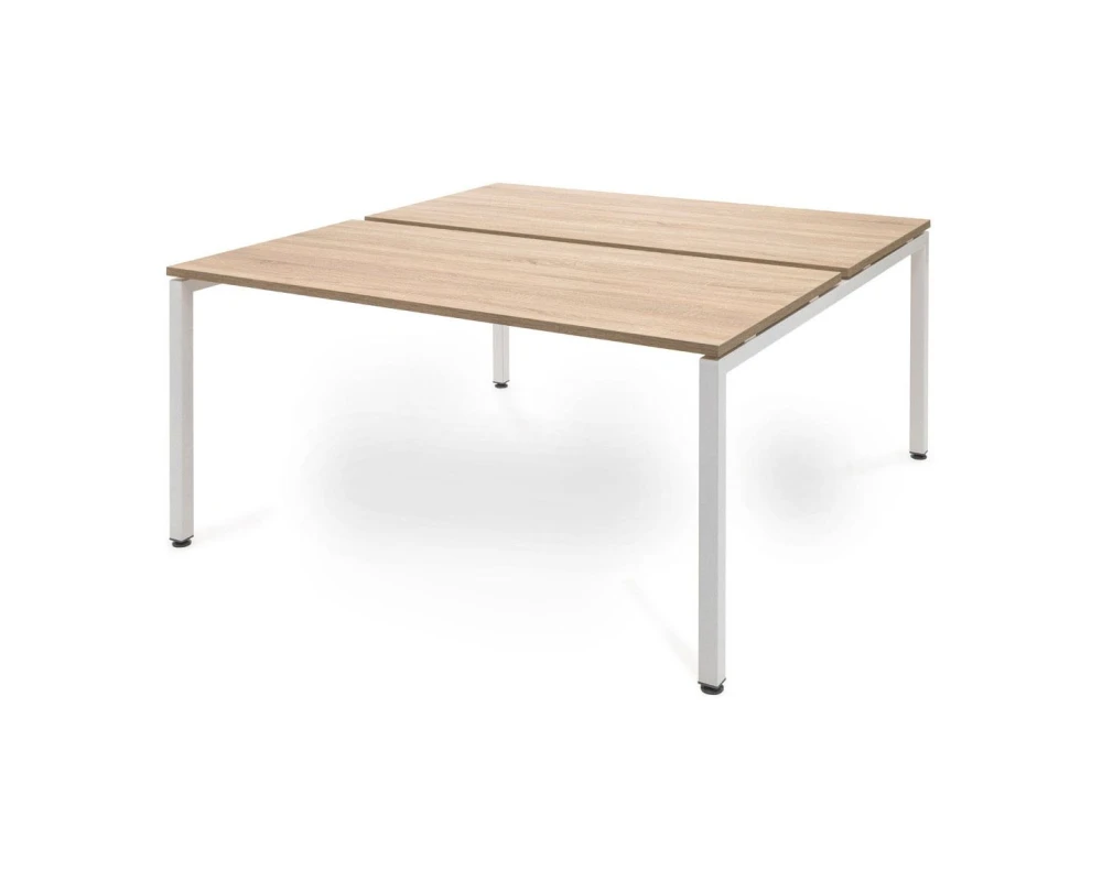 Бенч 2 рабочих места 118x139x75 Tour Дуб калифорния/Белый