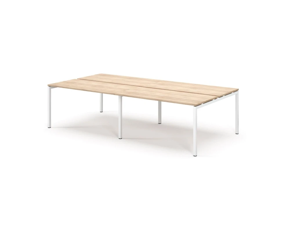 Бенч 4 рабочих места 236х139x75 Tour Дуб калифорния/Белый