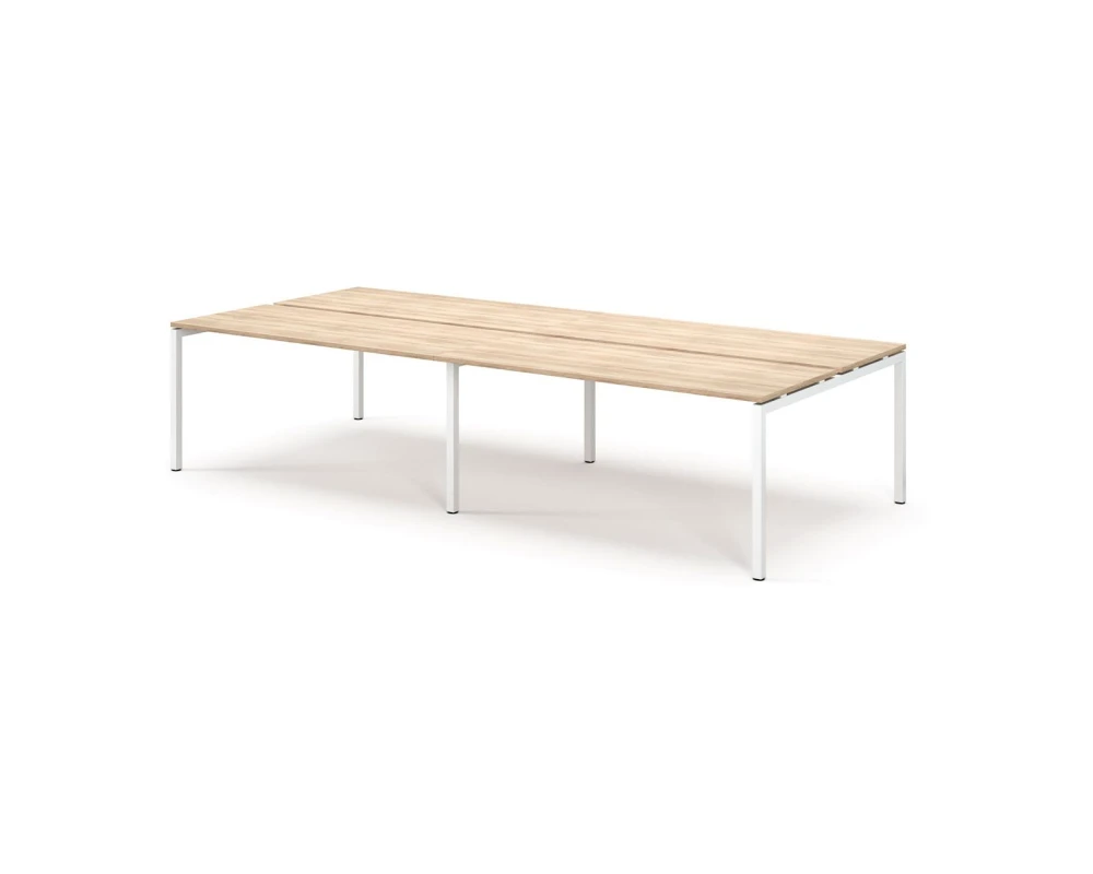 Бенч 4 рабочих места 316х139x75 Tour Дуб калифорния/Белый