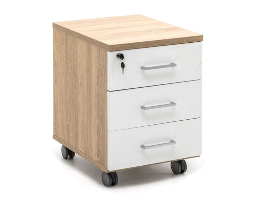 Тумба подкатная standard 41x50x60 Tour Дуб калифорния/Белый