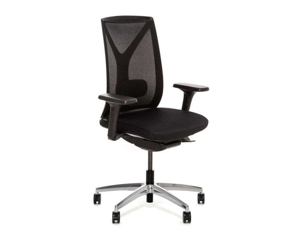 Кресло Dion Mesh 4D алюм Сетка/Ткань, Черный