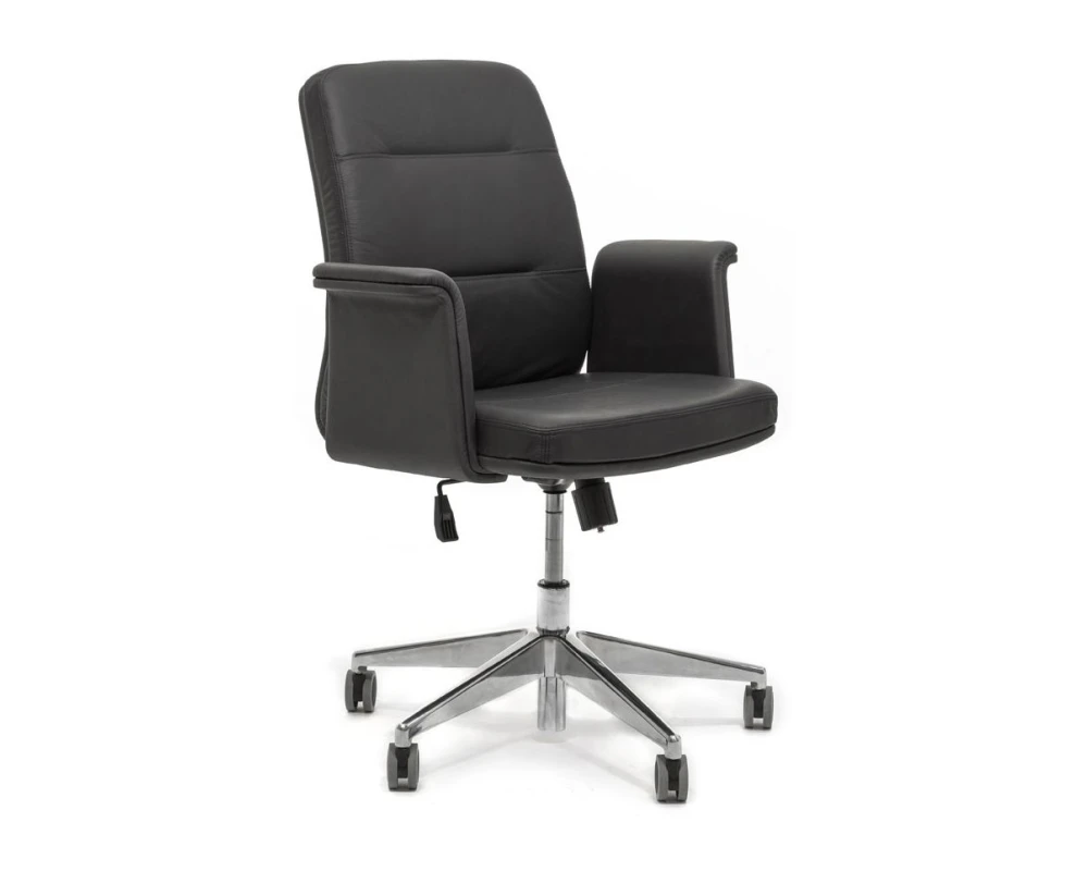 Кресло Karl/B Натуральная кожа, Черный