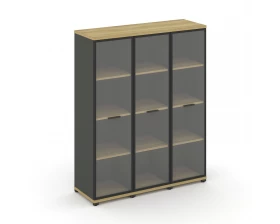 Шкаф 3 узкие секции, 4 ниши CN.STU-436 RPB A 1252x420x1554 Concept images