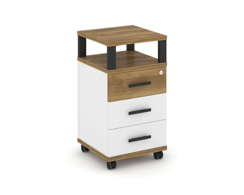 Тумба мобильная 3 ящ. с надставкой CN.TUM-004 B 420x420x782 Concept