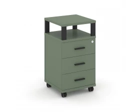 Тумба мобильная 3 ящ. с надставкой CN.TUM-004 B 420x420x782 Concept images