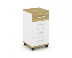 Тумба мобильная 4 ящ. CN.TUM-005 W 420x420x782 Concept images