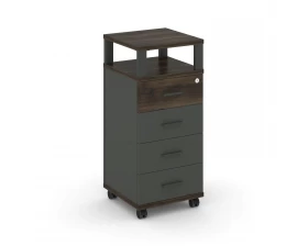 Тумба мобильная 4 ящ. с надставкой CN.TUM-006 A 420x420x949 Concept images
