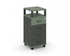 Тумба мобильная 4 ящ. с надставкой CN.TUM-006 A 420x420x949 Concept images