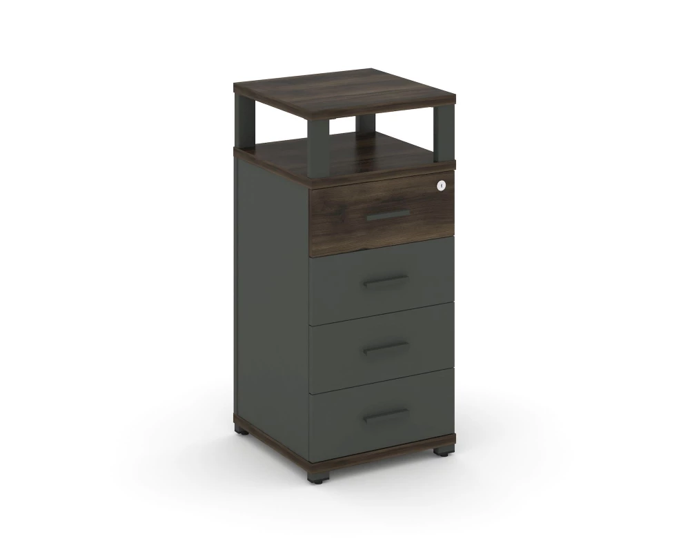 Тумба опорная/приставная 4 ящ. с надставкой CN.TUO-003 A 420x420x917 Concept