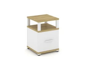 Тумба приставная 1 распаш. фасад с надставкой CN.TUP-005 W 420x420x583 Концепт / Concept images