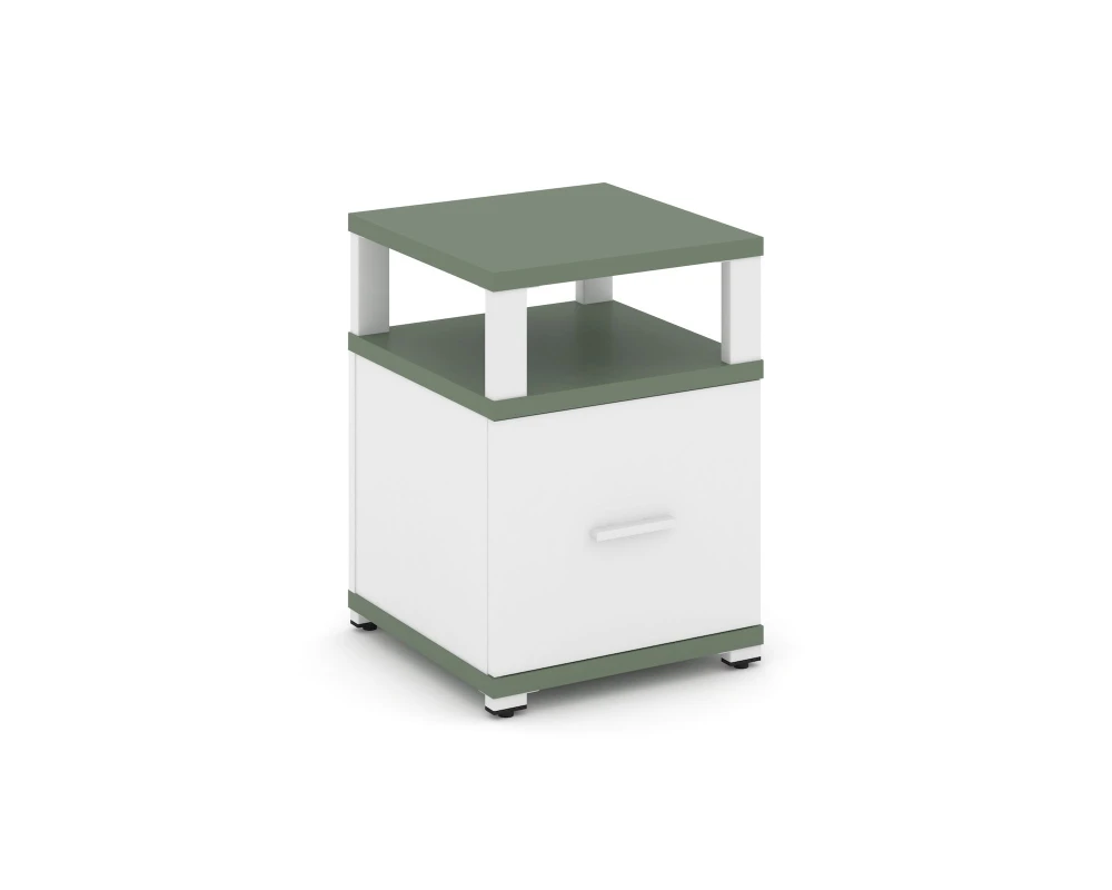 Тумба приставная 1 распаш. фасад с надставкой CN.TUP-005 W 420x420x583 Концепт / Concept