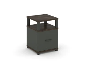 Тумба приставная 1 распаш. фасад с надставкой CN.TUP-005 W 420x420x583 Концепт / Concept images