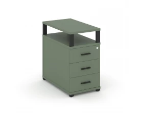 Тумба приставная 3 ящ. с надставкой CN.TGP-001 B 420x720x750 Concept images