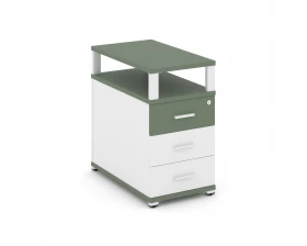 Тумба приставная 3 ящ. с надставкой CN.TGP-001 W 420x720x750 Concept images