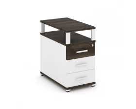 Тумба приставная 3 ящ. с надставкой CN.TGP-001 W 420x720x750 Concept images