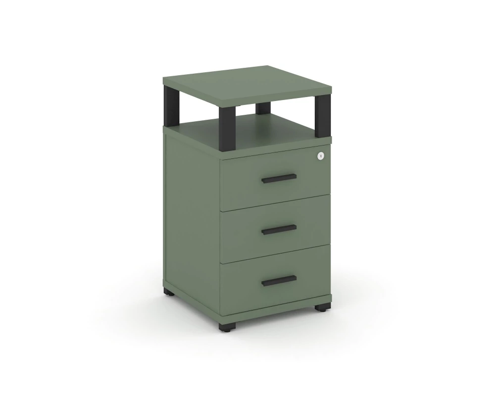 Тумба приставная 3 ящ. с надставкой CN.TUP-003 B 420x420x750 Concept