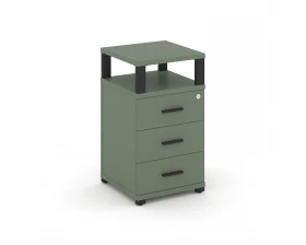 Тумба приставная 3 ящ. с надставкой CN.TUP-003 B 420x420x750 Concept images