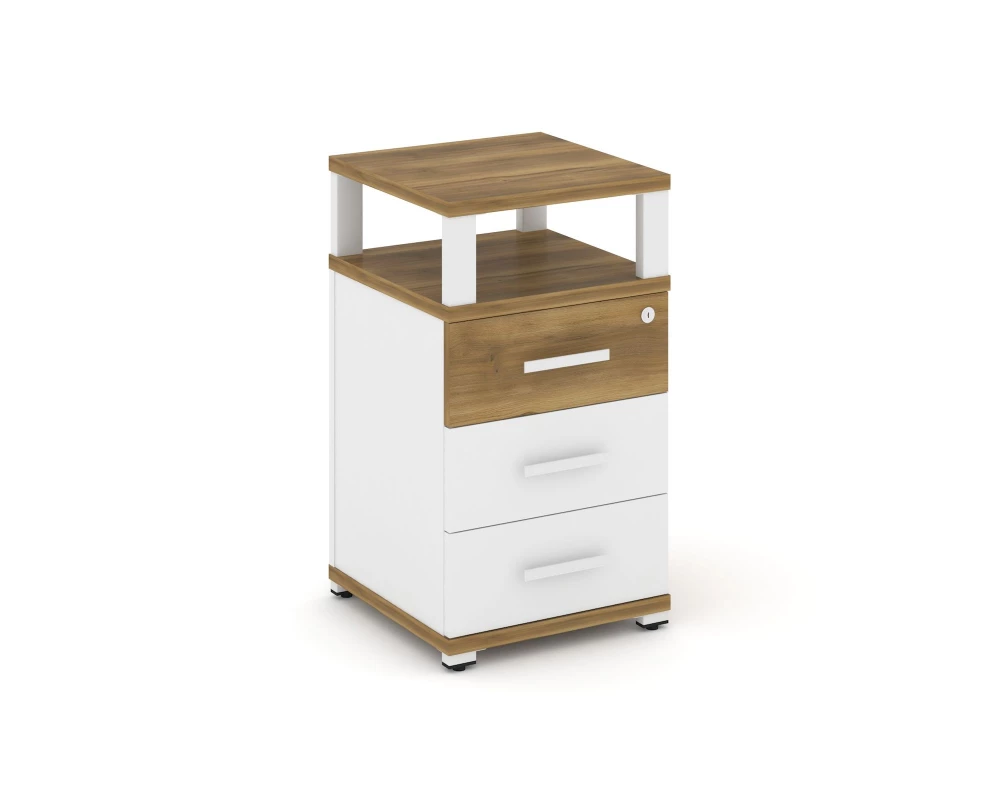 Тумба приставная 3 ящ. с надставкой CN.TUP-003 W 420x420x750 Concept