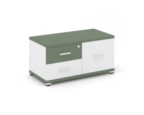 Тумба приставная широкая 2 ящ. 1 распаш. фасад CN.TSP-004 W 836x420x416 Concept images