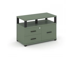 Тумба приставная широкая 2 ящ. 1 распаш. фасад с надставкой широкой CN.TSP-006 B 836x420x583 Concept images