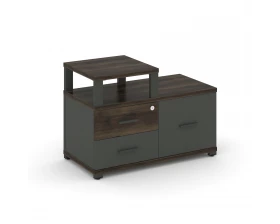 Тумба приставная широкая 2 ящ. 1 распаш. фасад с надставкой узкой CN.TSP-005 A 836x420x583 Concept images