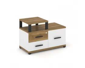 Тумба приставная широкая 2 ящ. 1 распаш. фасад с надставкой узкой CN.TSP-005 B 836x420x583 Concept images