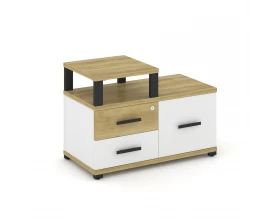 Тумба приставная широкая 2 ящ. 1 распаш. фасад с надставкой узкой CN.TSP-005 B 836x420x583 Concept images