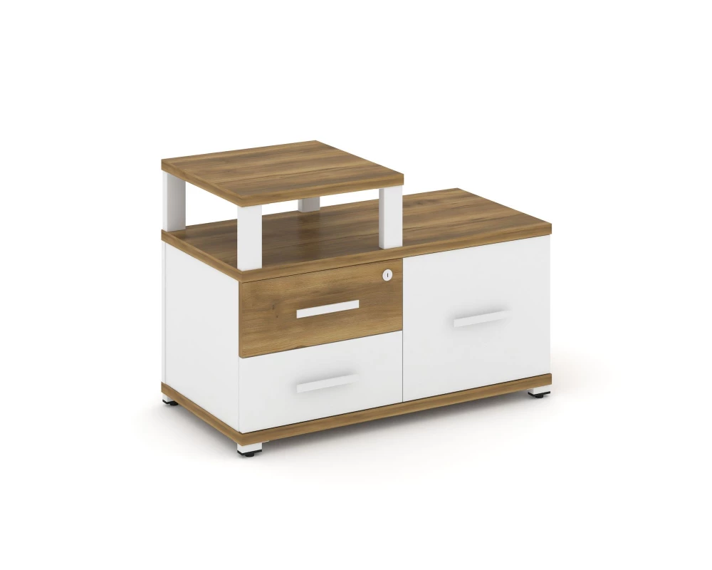 Тумба приставная широкая 2 ящ. 1 распаш. фасад с надставкой узкой CN.TSP-005 W 836x420x583 Concept