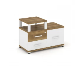 Тумба приставная широкая 2 ящ. 1 распаш. фасад с надставкой узкой CN.TSP-005 W 836x420x583 Concept images