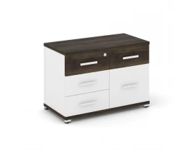 Тумба приставная широкая 4 ящ. 1 распаш. фасад CN.TSP-010 W 836x420x583 Concept images