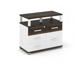 Тумба приставная широкая 4 ящ. 1 распаш. фасад с надставкой широкой CN.TSP-012 W 836x420x750 Concept images