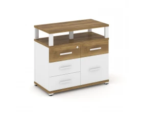 Тумба приставная широкая 4 ящ. 1 распаш. фасад с надставкой широкой CN.TSP-012 W 836x420x750 Concept images