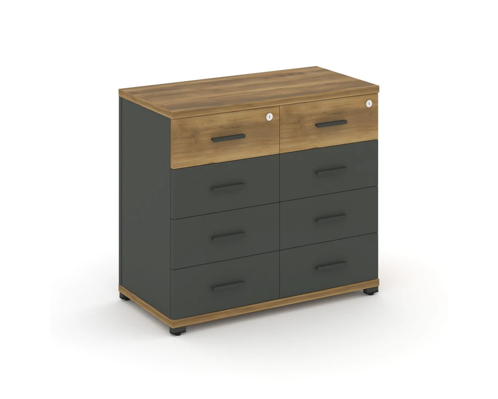 Тумба приставная широкая 8 ящ. CN.TSP-013 A 836x420x750 Concept