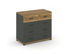 Тумба приставная широкая 8 ящ. CN.TSP-013 A 836x420x750 Concept images