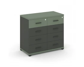 Тумба приставная широкая 8 ящ. CN.TSP-013 A 836x420x750 Concept images