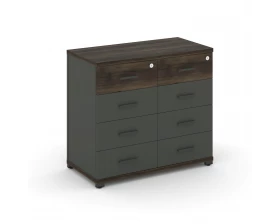 Тумба приставная широкая 8 ящ. CN.TSP-013 A 836x420x750 Concept images