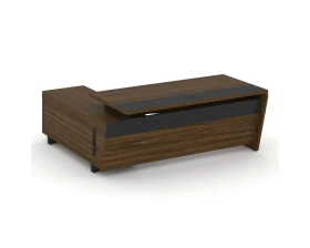 Стол для руководителя с опорной тумбой, правый 200 Корнер / Corner images