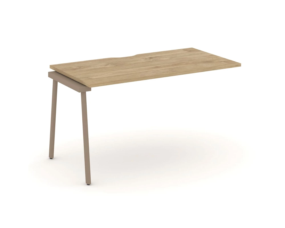 Наборный элемент рабочей станциии с вырезом на плоскоовальной трубе 138x73x75 Estetica