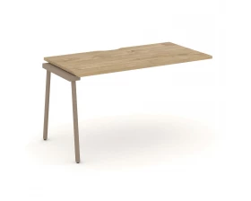 Наборный элемент рабочей станциии с вырезом на плоскоовальной трубе 138x73x75 Estetica images