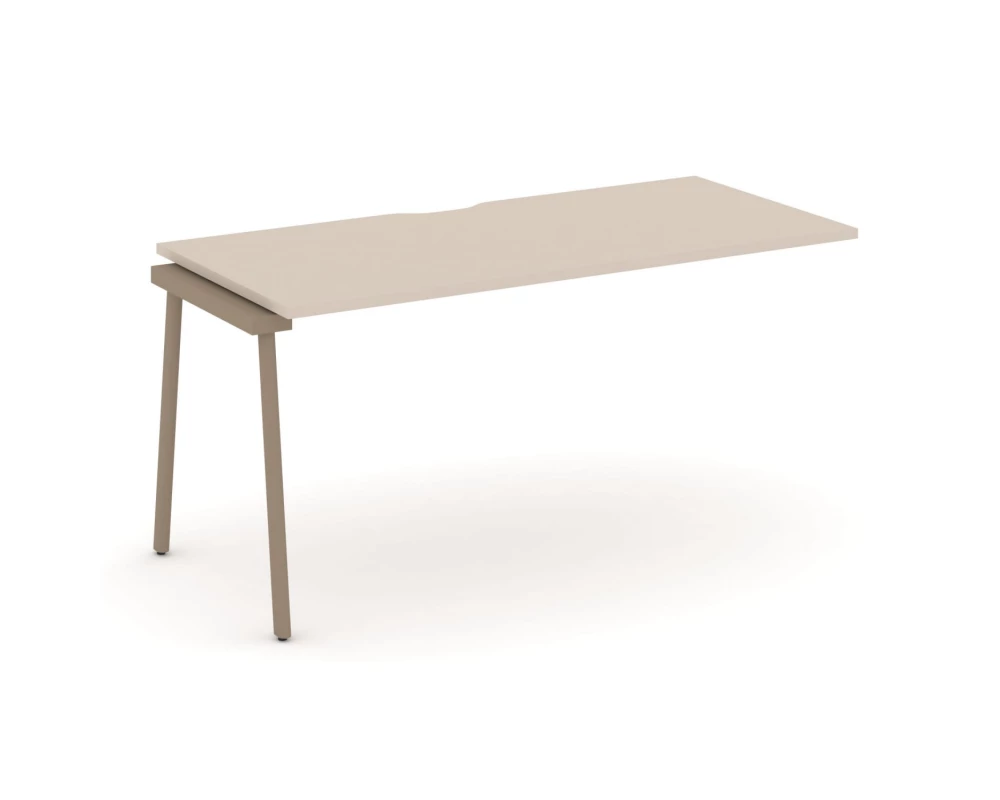 Наборный элемент рабочей станциии с вырезом на плоскоовальной трубе 158x73x75 Estetica