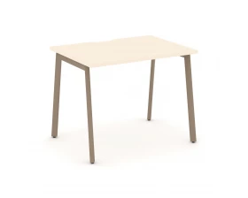 Стол рабочий с вырезом на плоскоовальной трубе 98x73x75 Estetica images