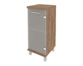 Шкаф низкий узкий 1 низкая дверь стекло правый 401x432x958 First images