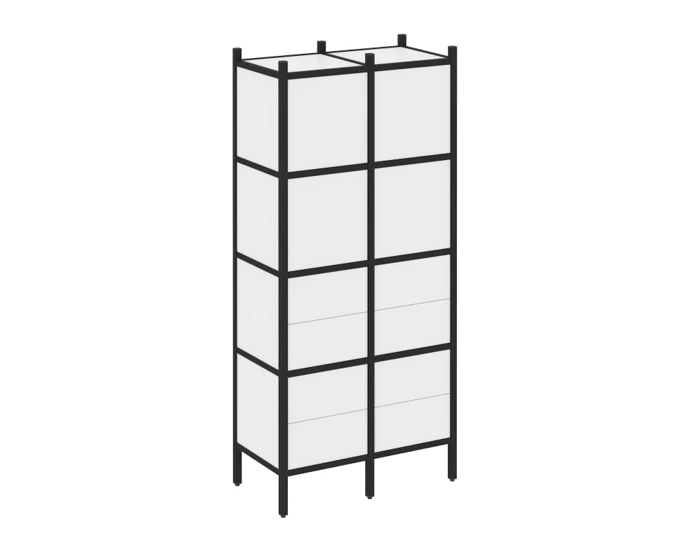 Прямой стеллаж L-04 862x446x1869 Loft