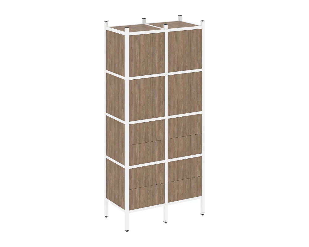 Прямой стеллаж L-04 862x446x1869 Loft