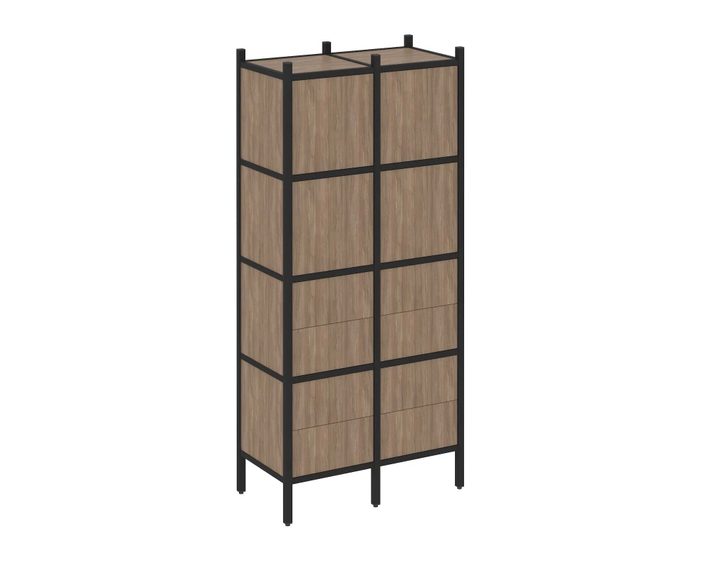 Прямой стеллаж L-04 862x446x1869 Loft