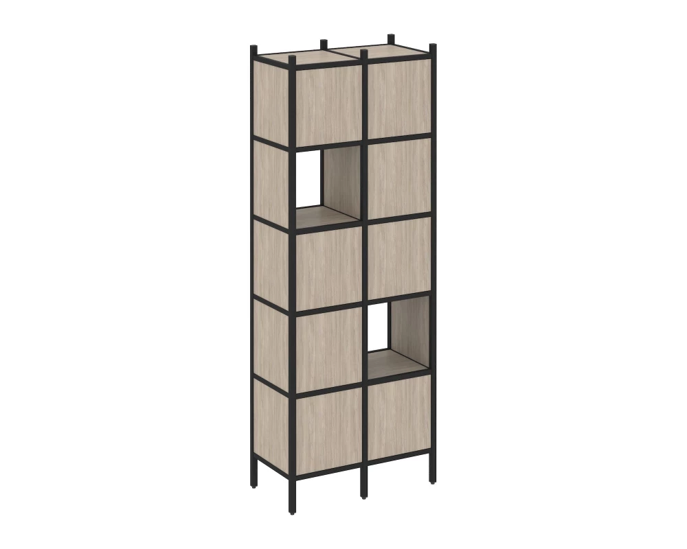 Прямой стеллаж L-05 862x446x1869 Loft