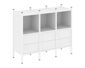 Прямой стеллаж L-07 1278x446x1047 Loft images